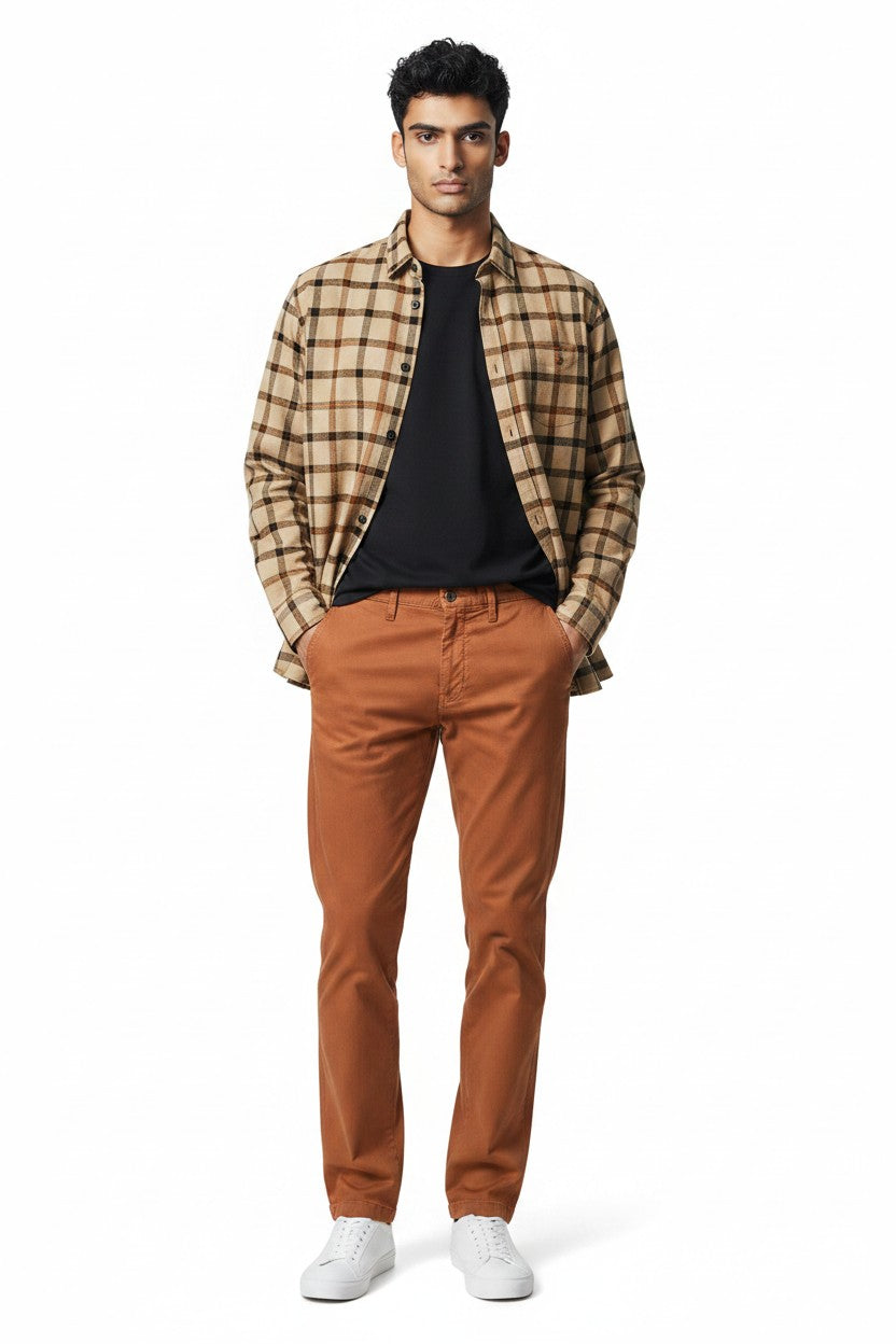 MAC MEN'S DRIVERS PANT - BRICK