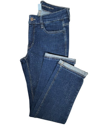 MAC WOMEN'S DREAM DENIM CROPPED JEAN - BLUE SPARKLE