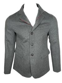 LUCIANO BARBERA CASHMERE BLEND HYBRID FIELD JACKET - FROSTED OLIVE