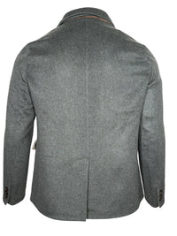 LUCIANO BARBERA CASHMERE BLEND HYBRID FIELD JACKET - FROSTED OLIVE