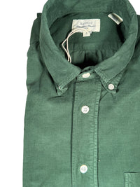 HARTFORD MEN'S CASUAL CORDUROY SHIRT - IRISH GREEN