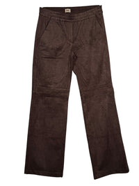 MAC WOMEN'S CHIARA ULTRA SUEDE PANT - BROWN