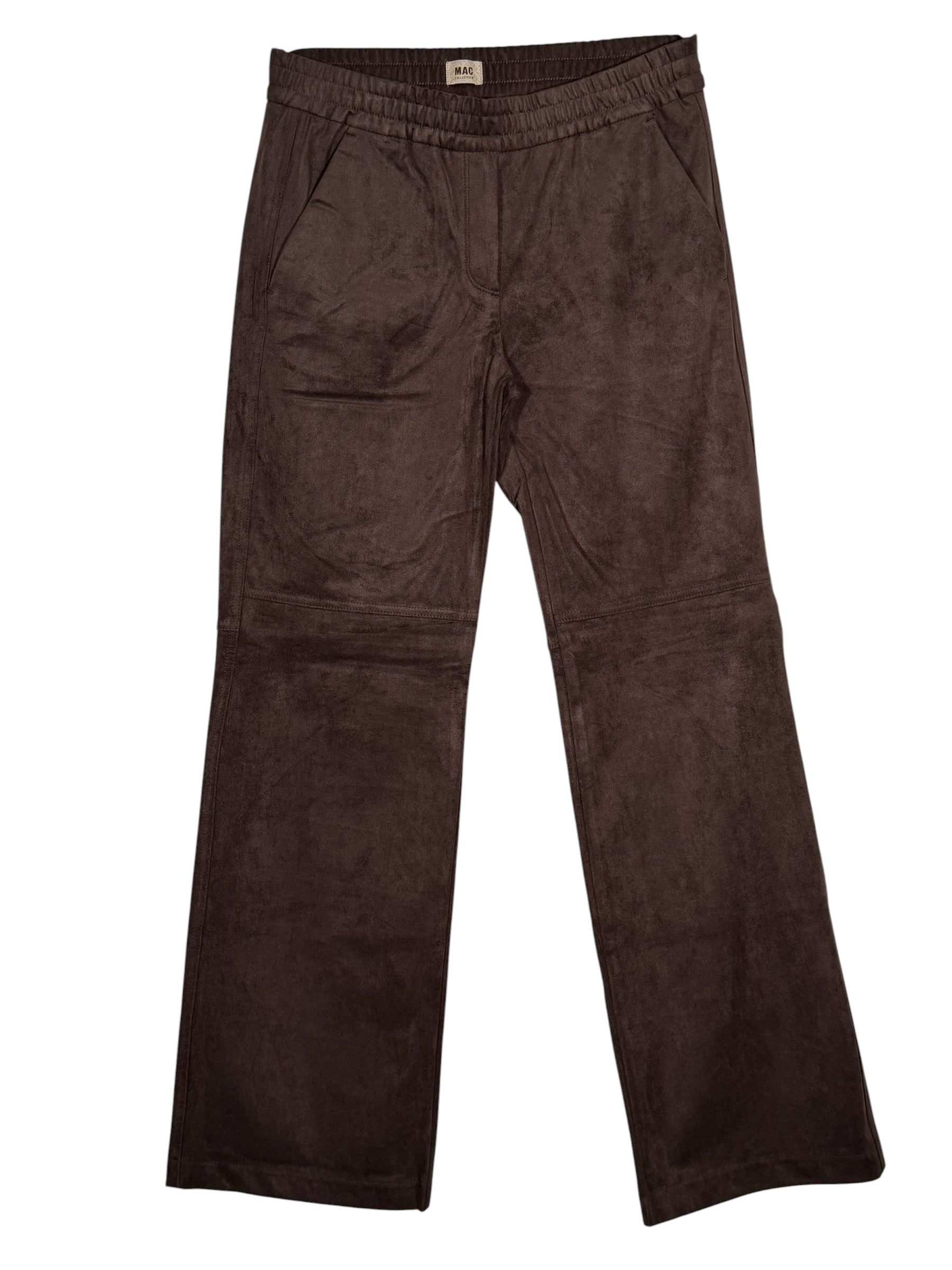MAC WOMEN'S CHIARA ULTRA SUEDE PANT - BROWN