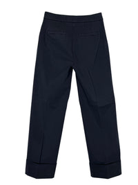VIA MASINI 80 WOMEN'S STRAIGHT LEG CUFF TROUSER - BLU
