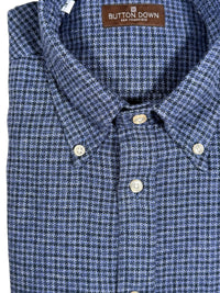 BUTTON DOWN SPORT SHIRT - BLUE HOUNDSTOOTH CHECK