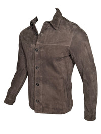 MANTO - LUXE FULL GRAIN SUEDE JACKET - COCOA