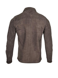 MANTO - LUXE FULL GRAIN SUEDE JACKET - COCOA