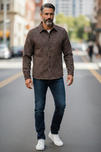 MANTO - FERLA DONEGAL JOURNEY JACKET - RUST