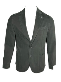 L.B.M. 1911 TAILORED COTTON/CASHMERE SPORT COAT - DARK GREEN