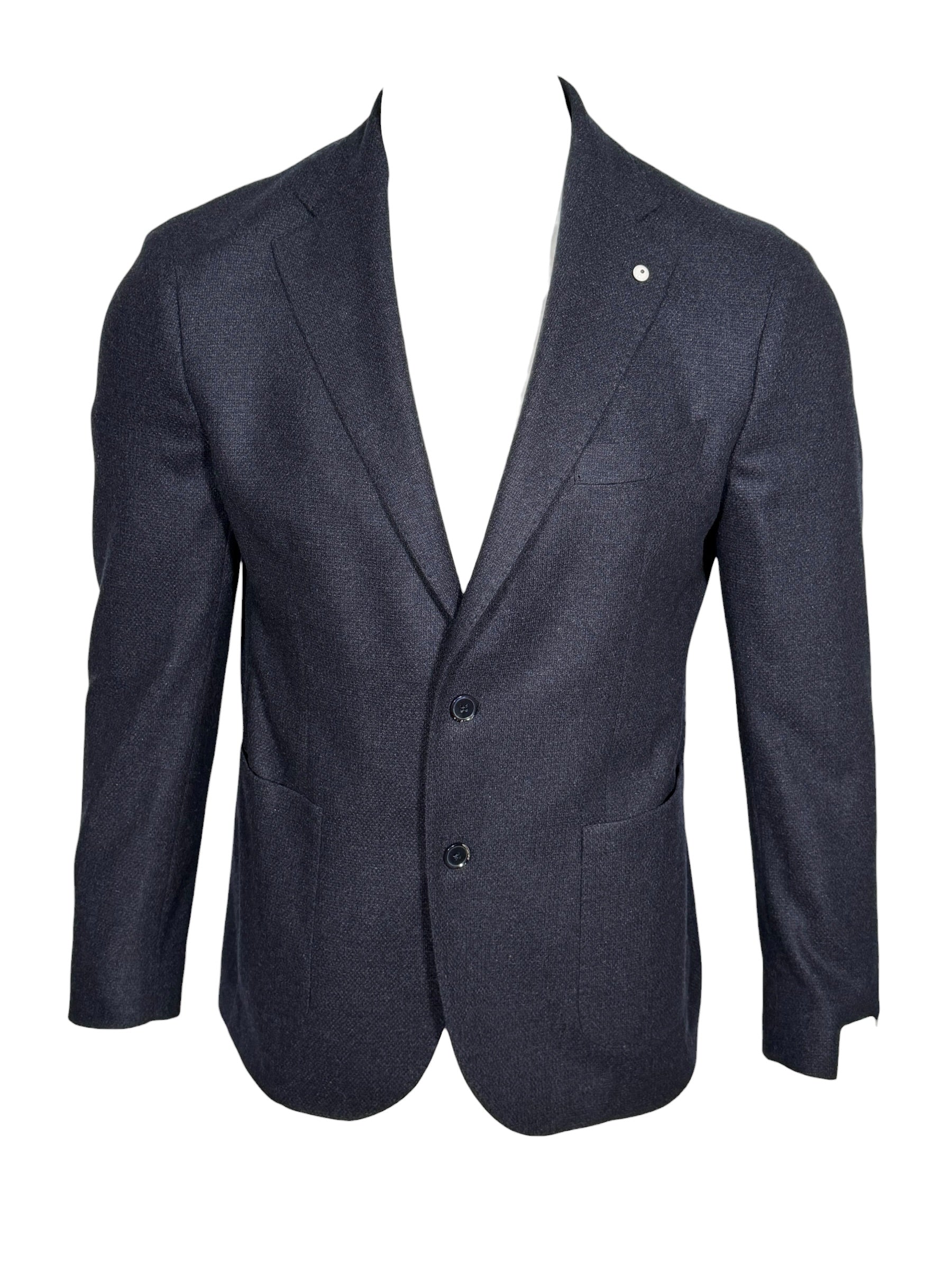 L.B.M. 1911 TAILORED WOOL/CASHMERE SPORT COAT - NAVY
