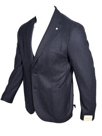 L.B.M. 1911 TAILORED WOOL/CASHMERE SPORT COAT - NAVY