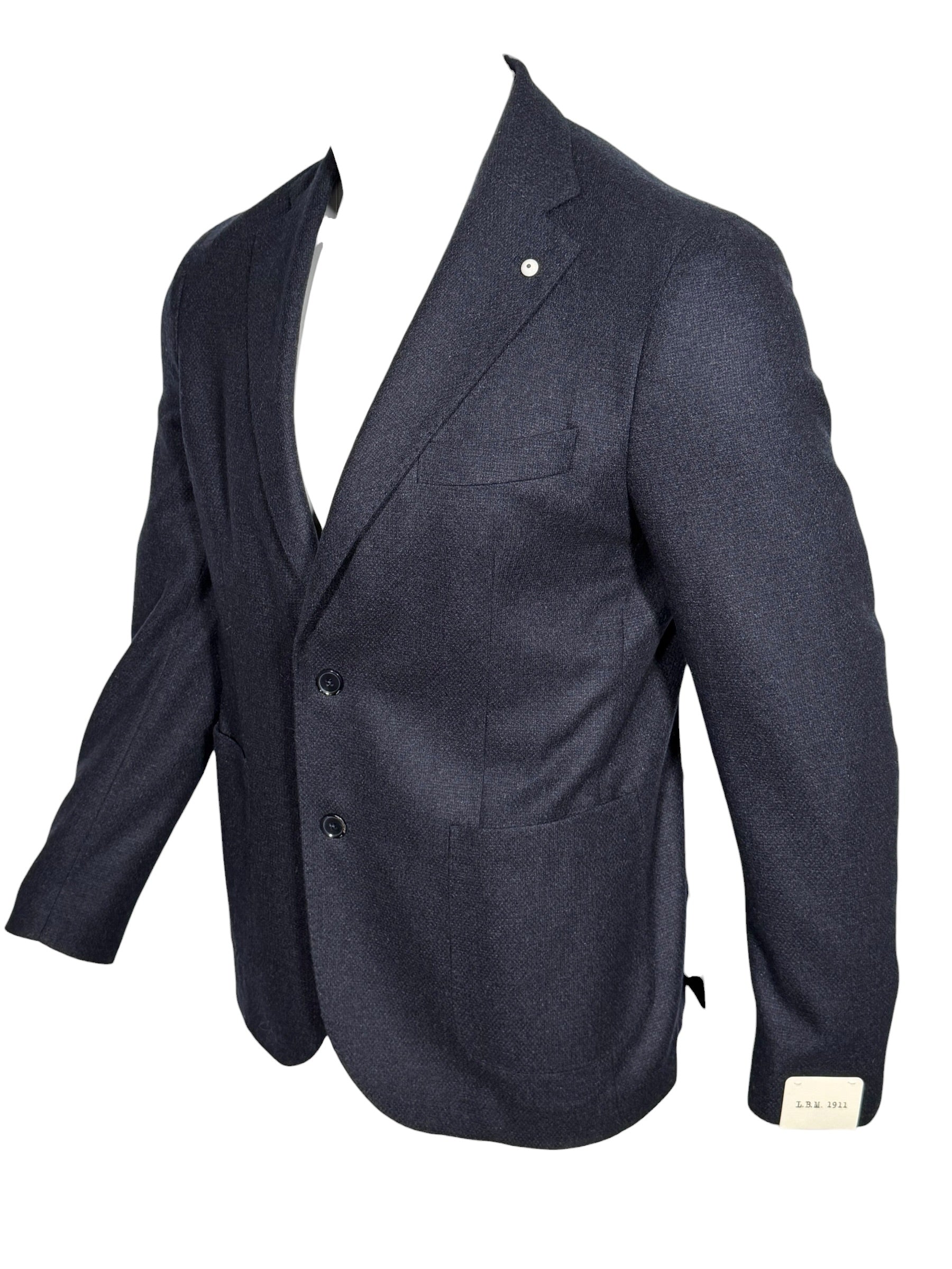 L.B.M. 1911 TAILORED WOOL/CASHMERE SPORT COAT - NAVY