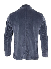 L.B.M. 1911 TAILORED COTTON/CASHMERE CORDUROY SPORT COAT - DARK BLUE