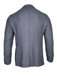 L.B.M. 1911 TAILORED WOOL BLEND SPORT COAT - NAVY PLAID