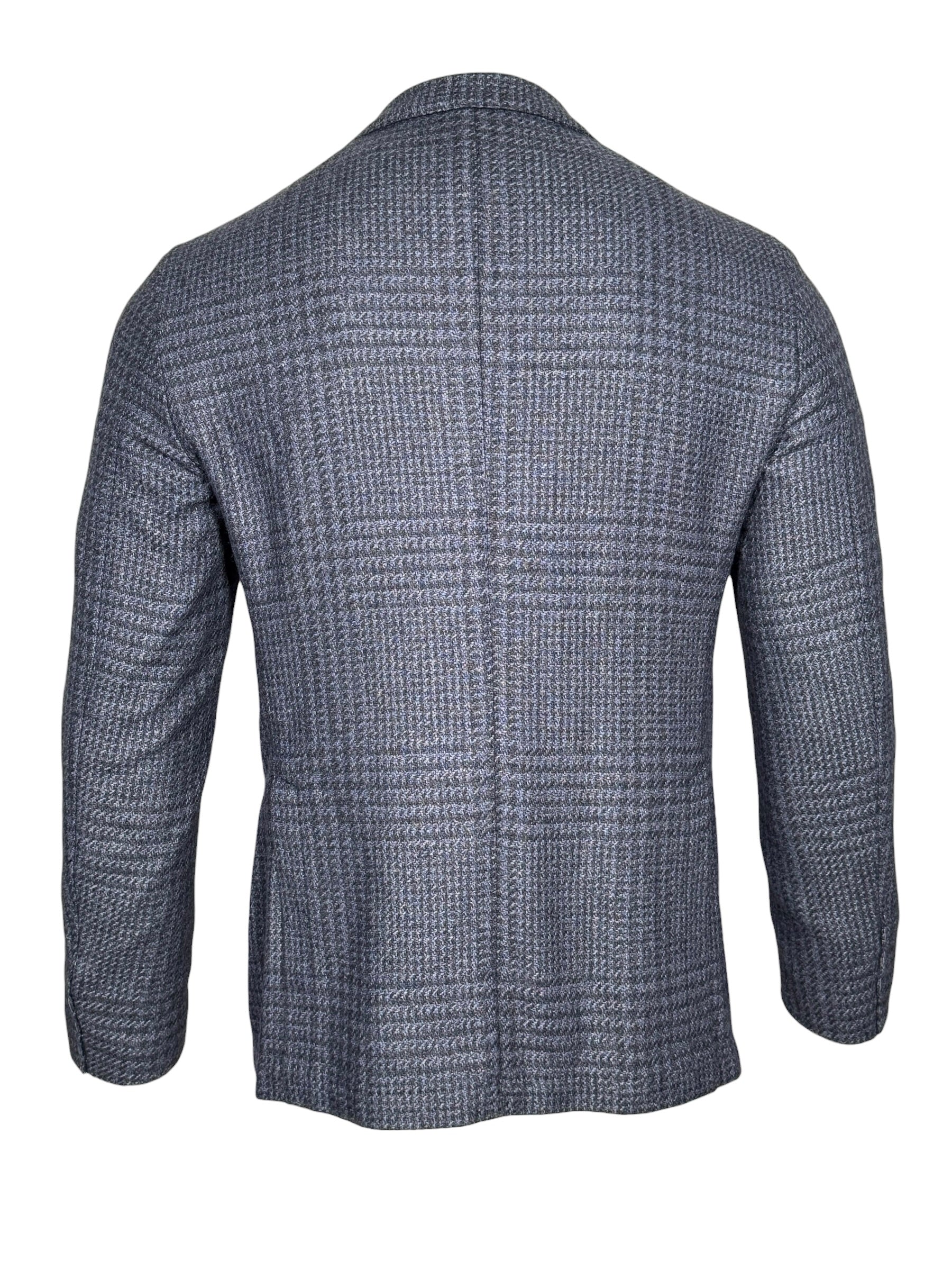 L.B.M. 1911 TAILORED WOOL BLEND SPORT COAT - NAVY PLAID