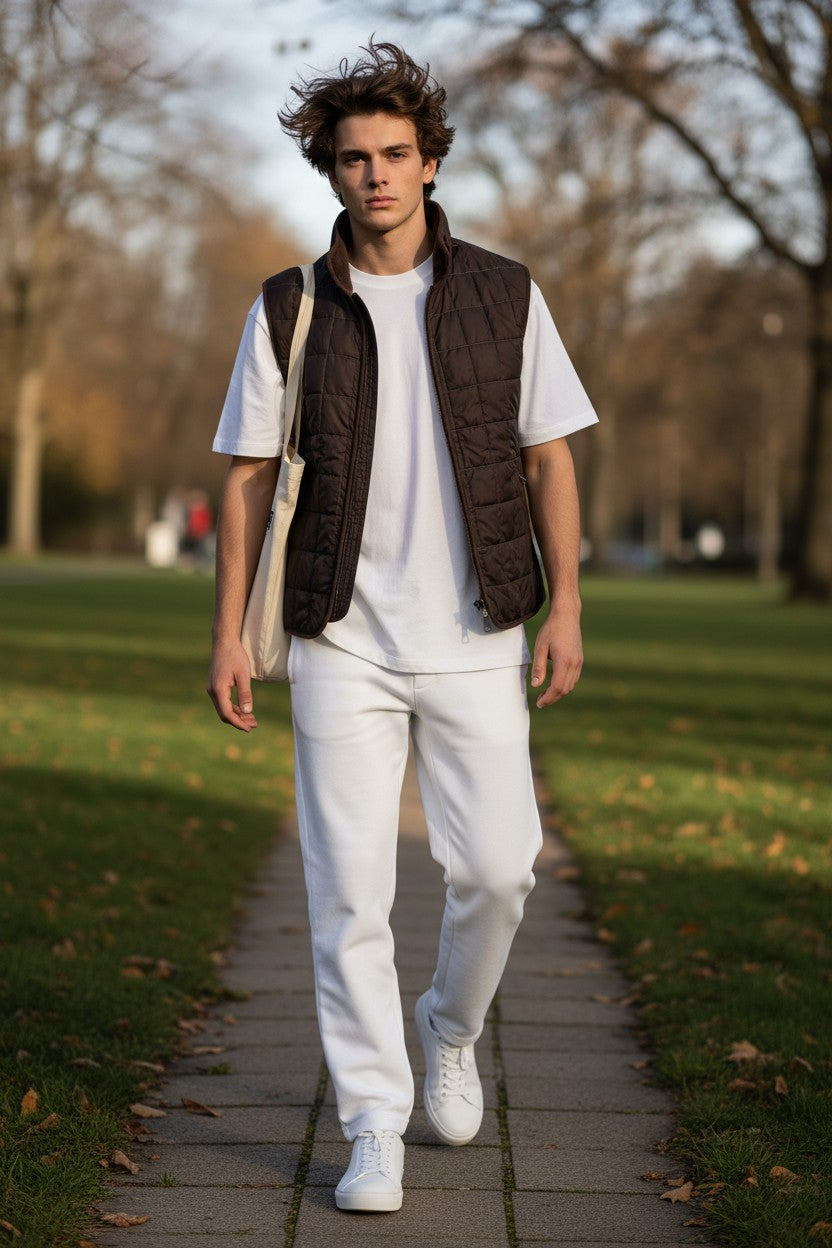 WATERVILLE THEO VEST - ESPRESSO