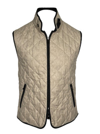 WATERVILLE WOOL MELANGE FLANNEL VEST - OATMEAL