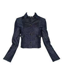 PUROTATTO FITTED JACKET - DARK BLUE