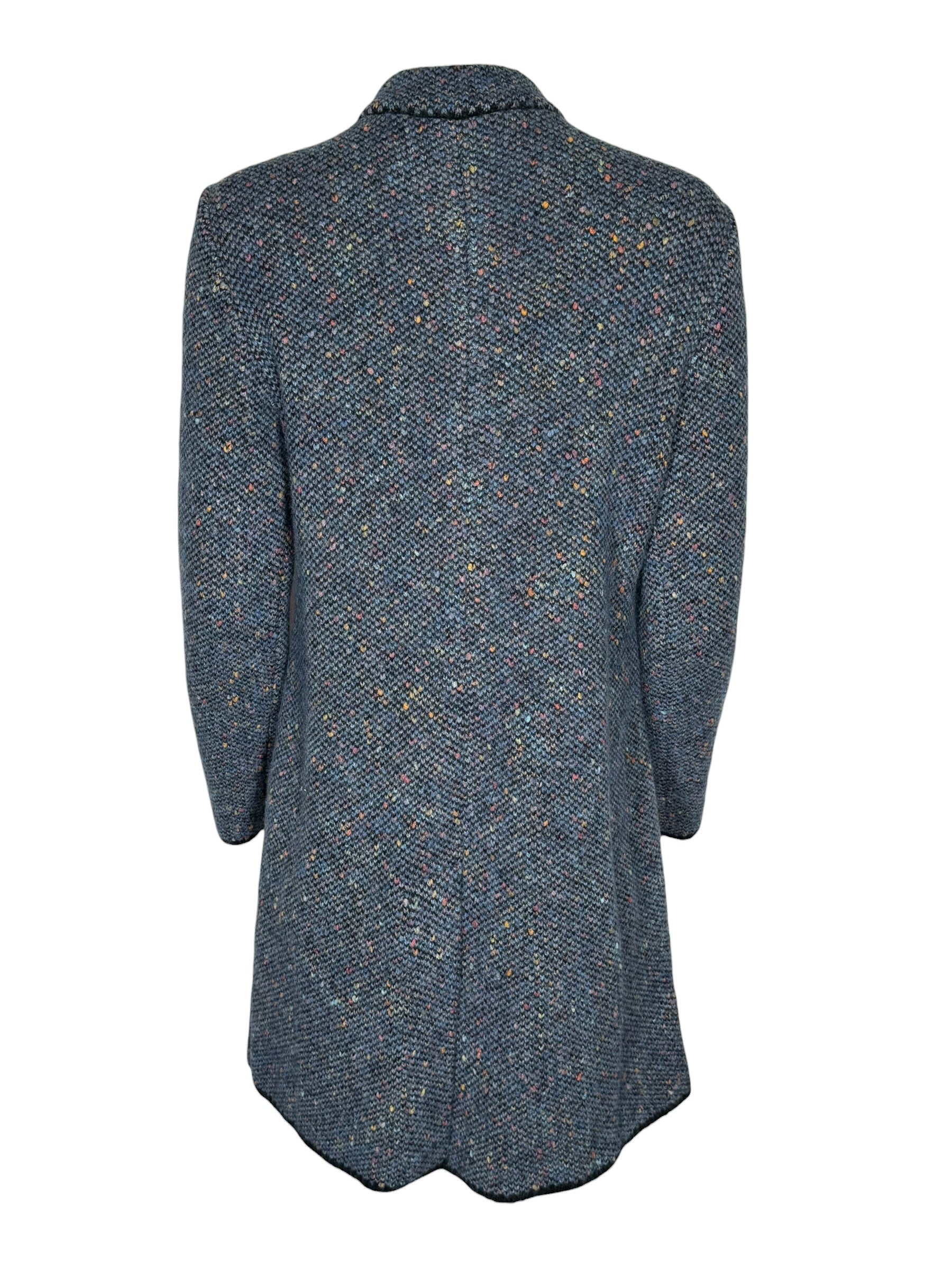 ANNECLAIRE KNIT STITCH COAT - SKY