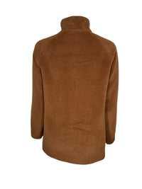 ROSSO 35 HIGH NECK COAT - CARAMEL