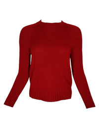 PUROTATTO CASHMERE CREW SWEATER - RED