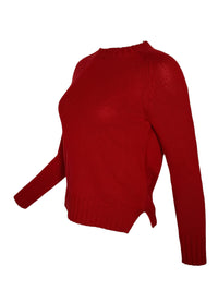 PUROTATTO CASHMERE CREW SWEATER - RED
