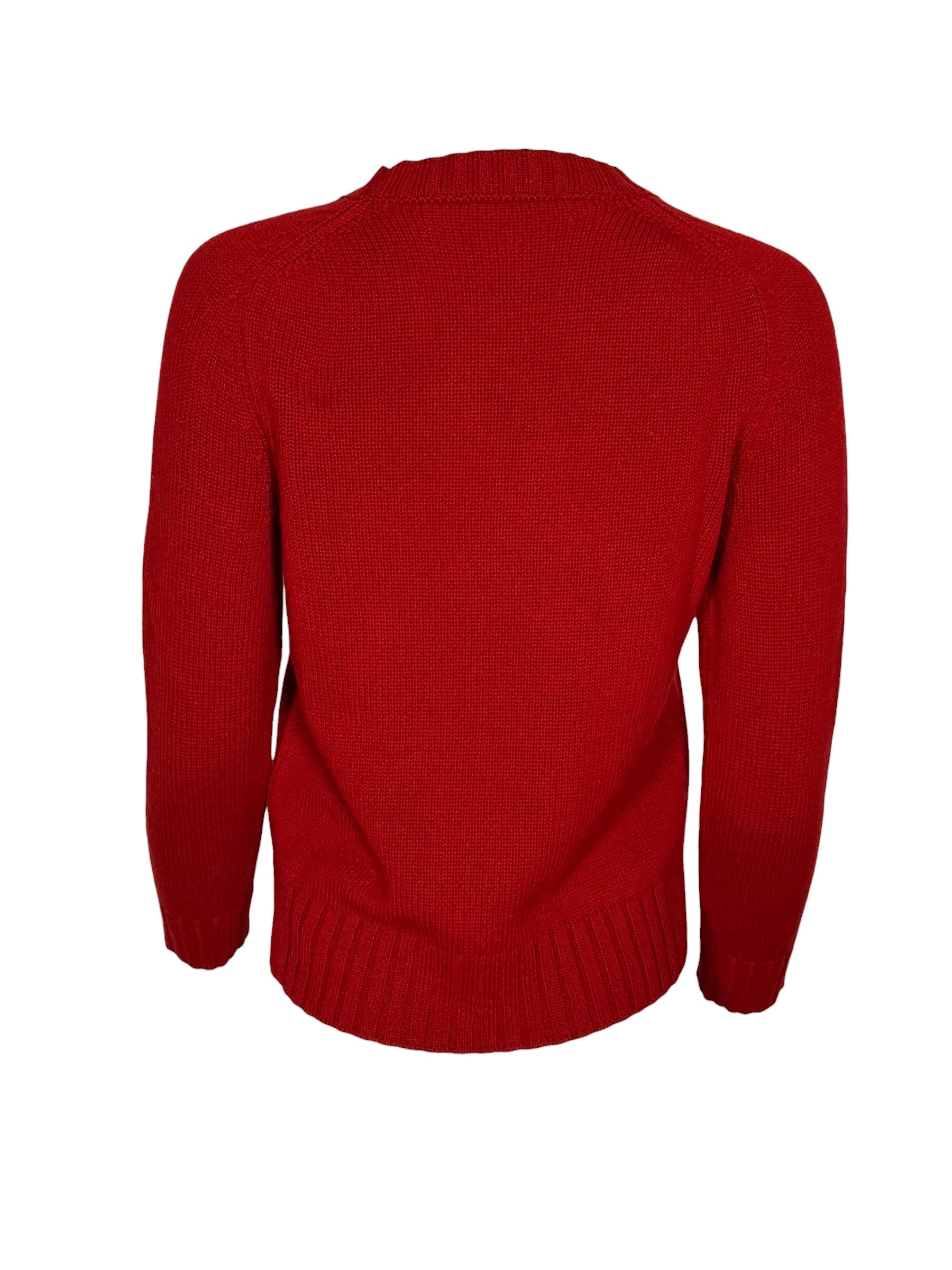 PUROTATTO CASHMERE CREW SWEATER - RED