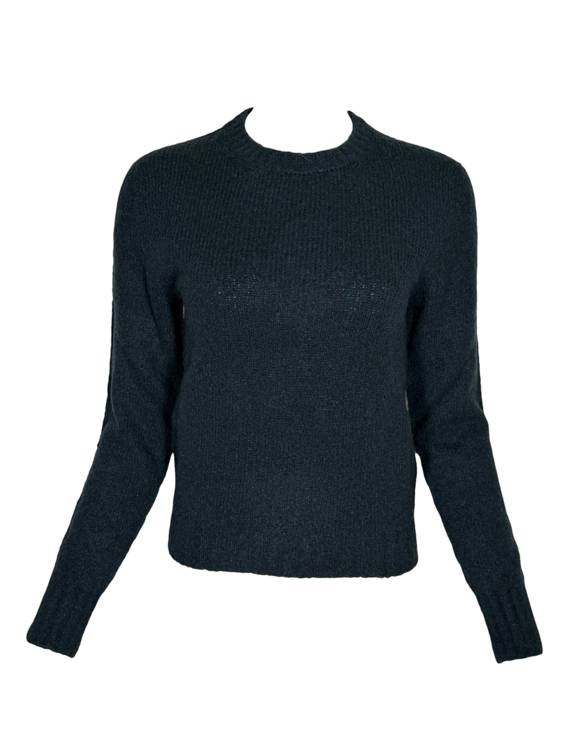 SCAGLIONE PUFFED CREW SWEATER - PINE