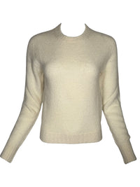 SCAGLIONE PUFFED CREW SWEATER - MILK