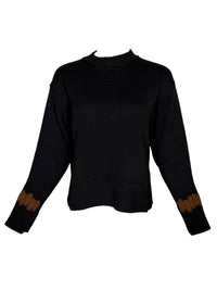 SCAGLIONE NEEDLE FELTED SWEATER - NUT