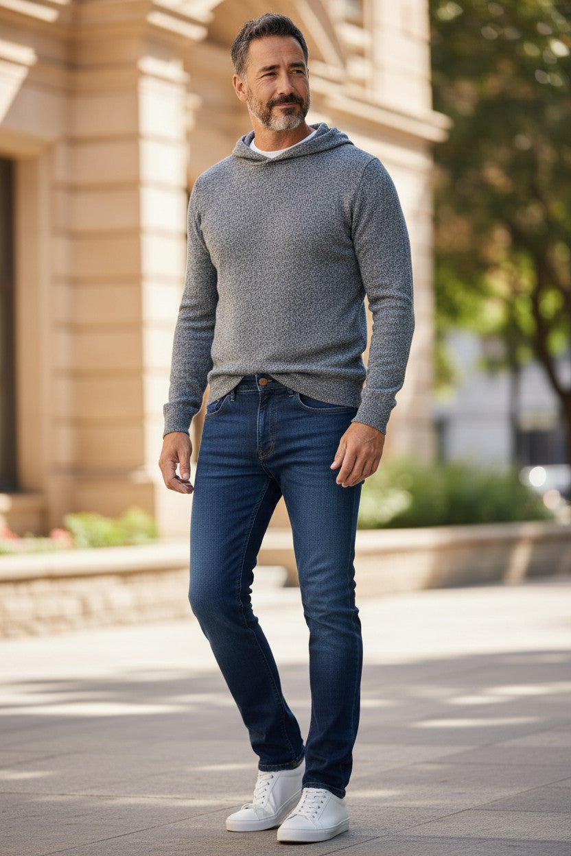 PT TORINO 5 POCKET DENIM JEAN - DARK BLUE