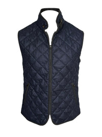 WATERVILLE WOOL MELANGE FLANNEL VEST - INDIGO