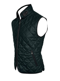 WATERVILLE WOOL MELANGE FLANNEL VEST - LODEN GREEN