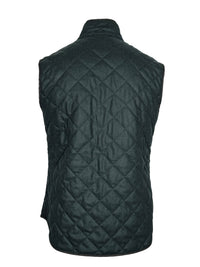 WATERVILLE WOOL MELANGE FLANNEL VEST - LODEN GREEN