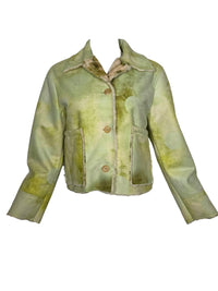 IN BED WITH YOU FAUX SHEARLING COAT - YELLOW PRINT