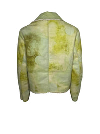 IN BED WITH YOU FAUX SHEARLING COAT - YELLOW PRINT