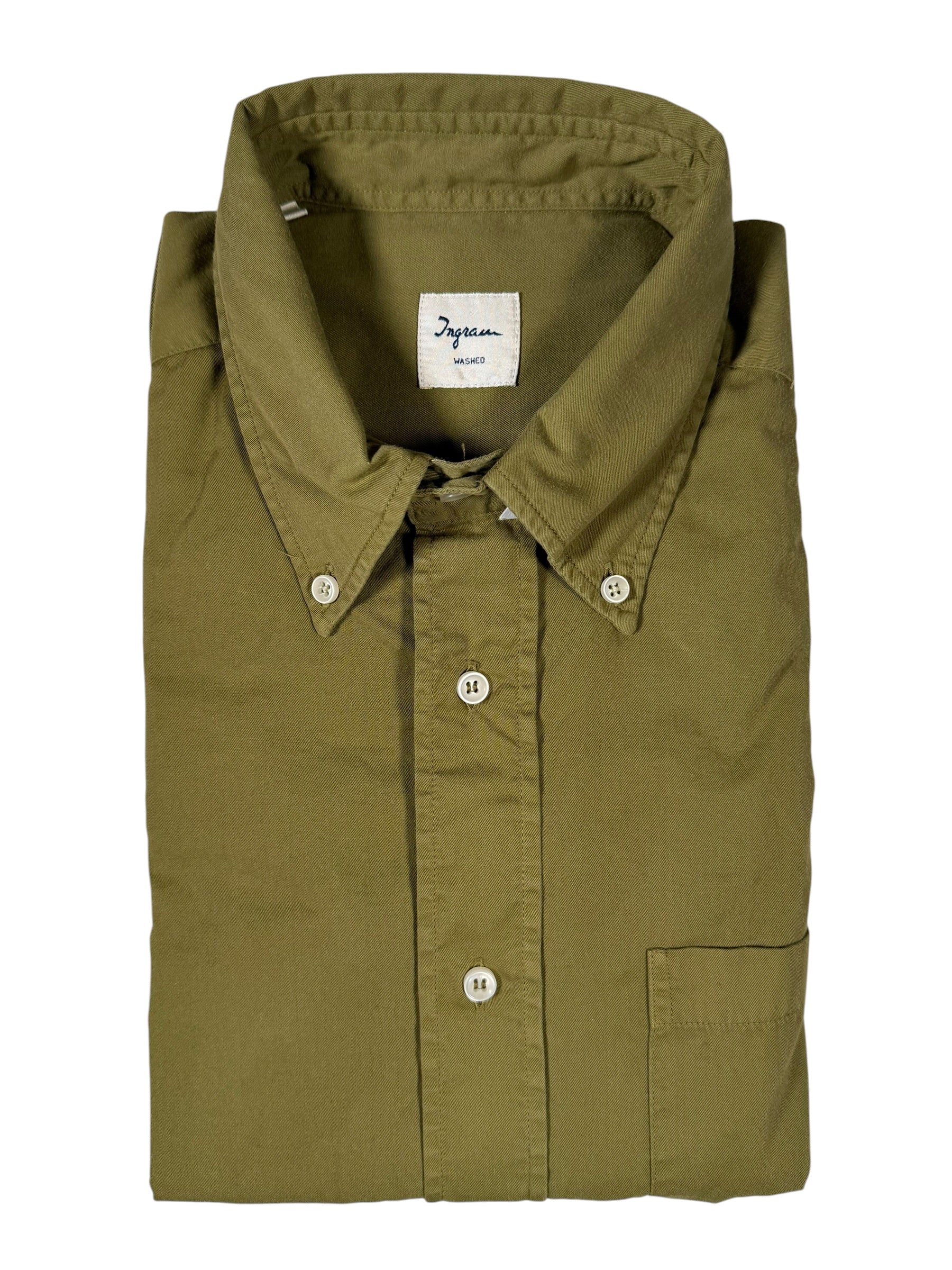 INGRAM SPORT SHIRT - SOLID OLIVE GREEN