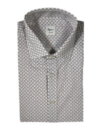 INGRAM SPORT SHIRT - LIGHT BLUE/BURGUNDY NEAT