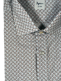 INGRAM SPORT SHIRT - LIGHT BLUE/BURGUNDY NEAT