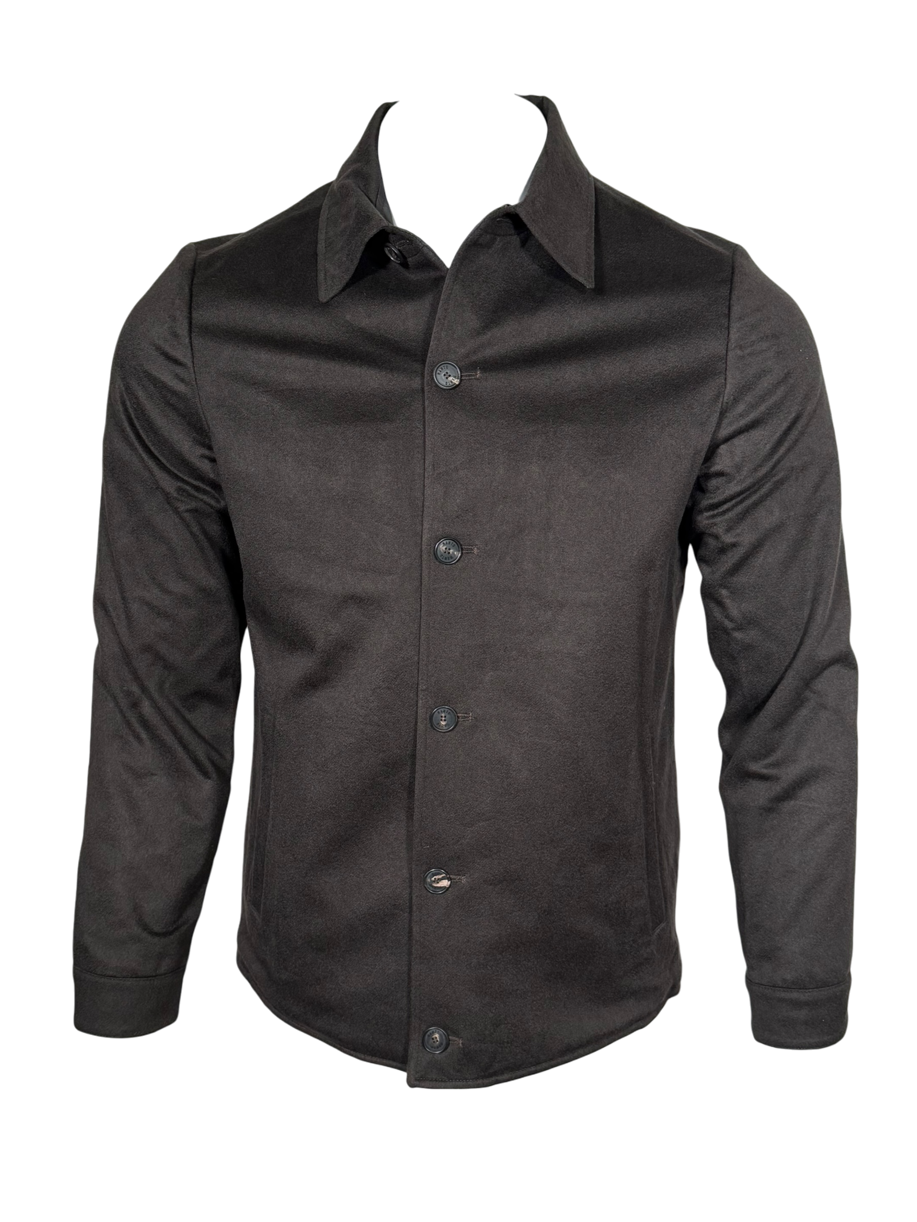 MANTO - CASHMERE REVERSIBLE JACKET - ESPRESSO TO TONAL LOTUS