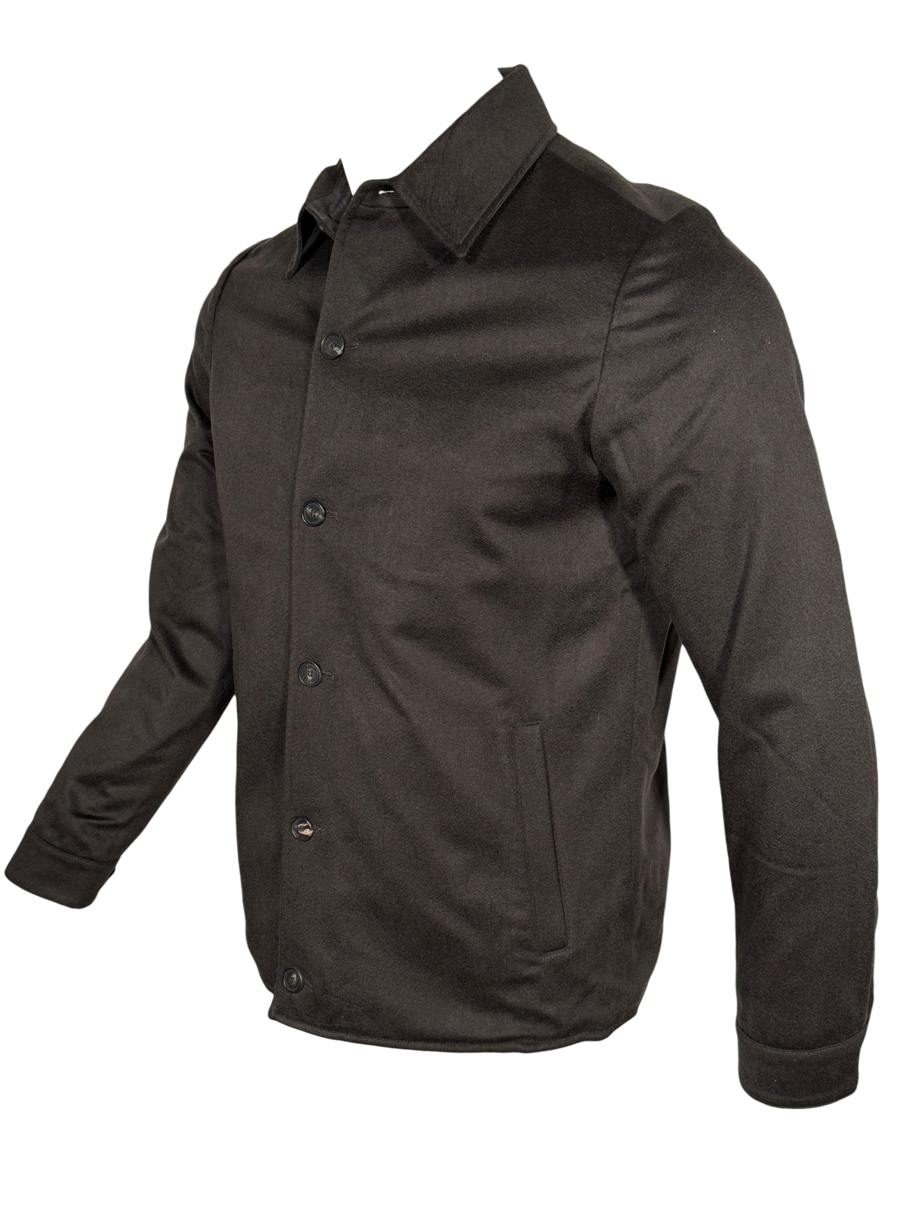MANTO - CASHMERE REVERSIBLE JACKET - ESPRESSO TO TONAL LOTUS