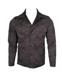 MANTO - CASHMERE REVERSIBLE JACKET - ESPRESSO TO TONAL LOTUS