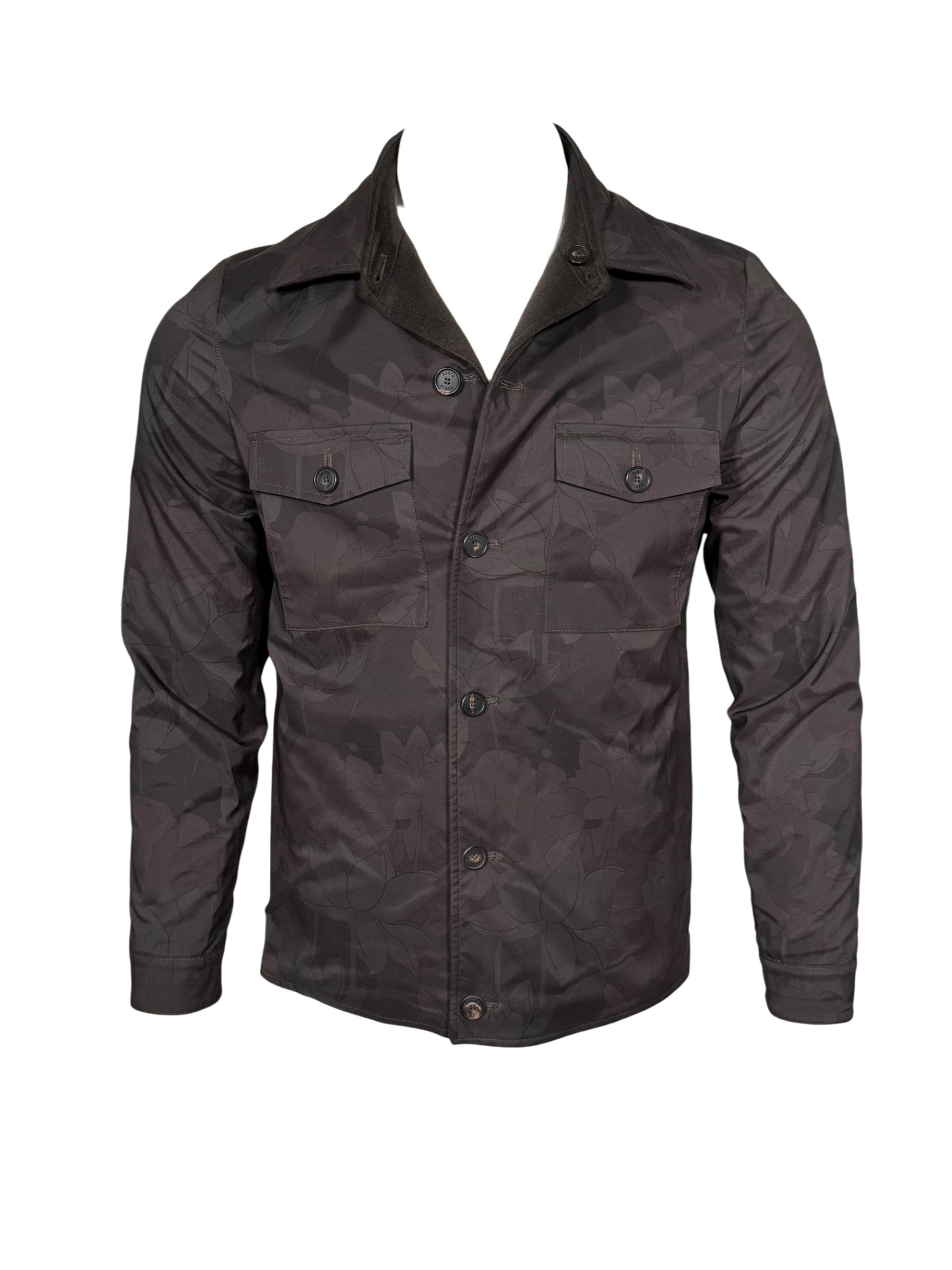 MANTO - CASHMERE REVERSIBLE JACKET - ESPRESSO TO TONAL LOTUS