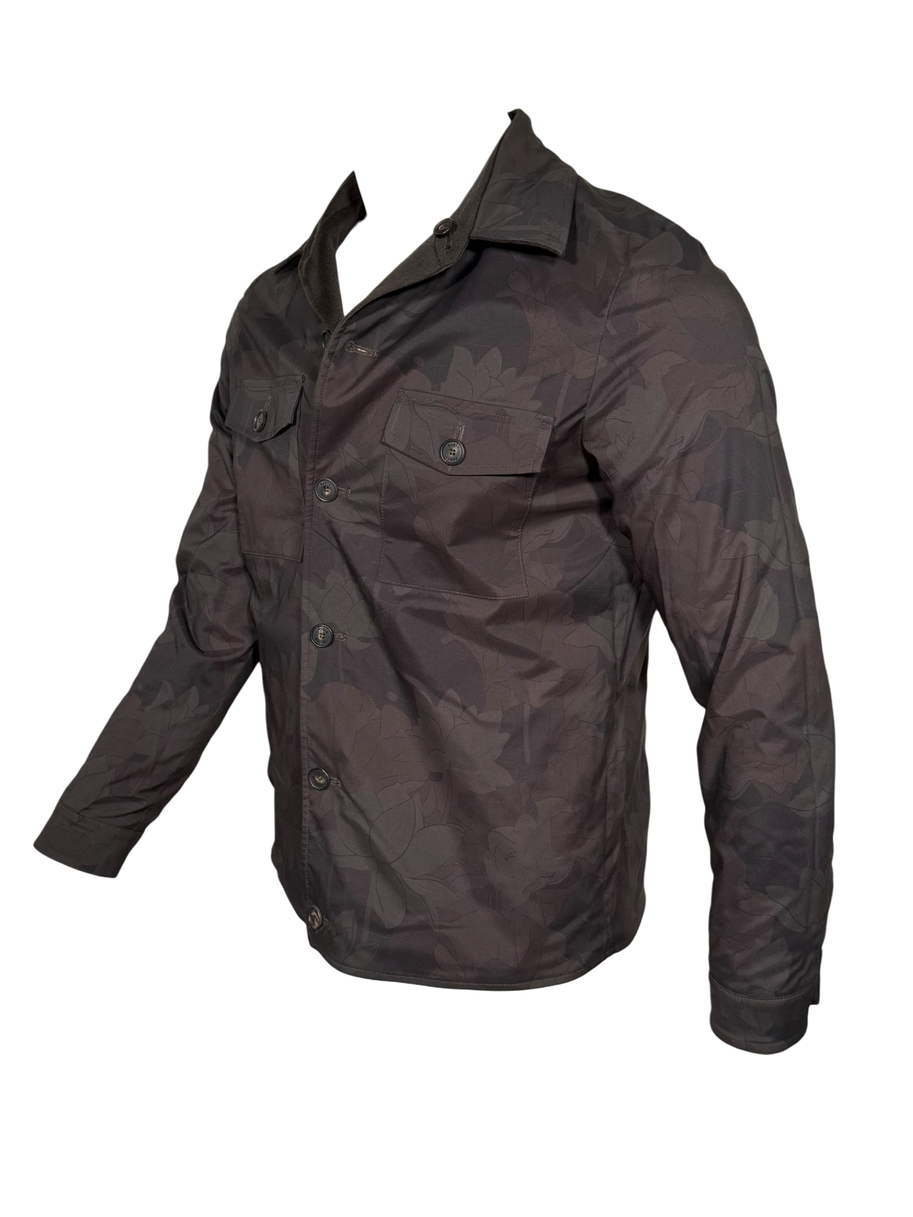 MANTO - CASHMERE REVERSIBLE JACKET - ESPRESSO TO TONAL LOTUS