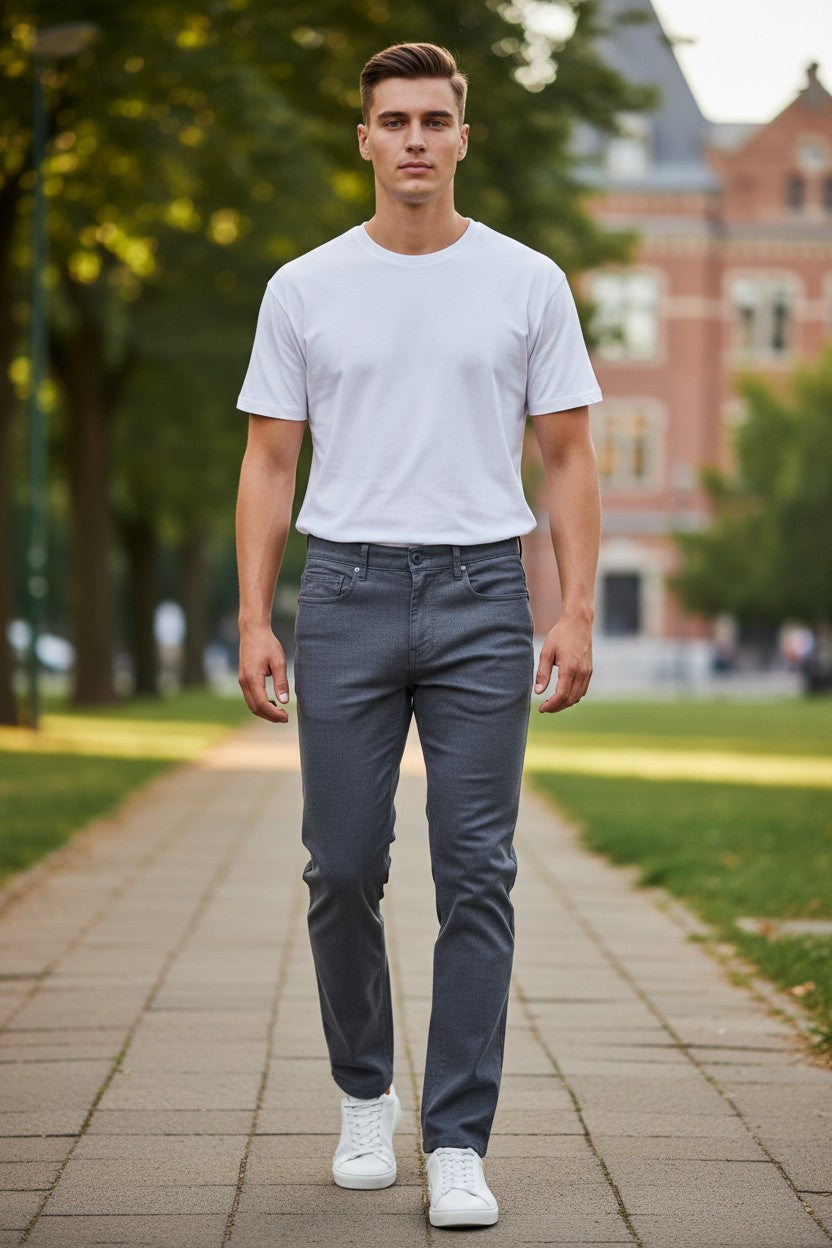 MAC MEN'S ARNE TRAVELLER STRETCH PANT - NAVY