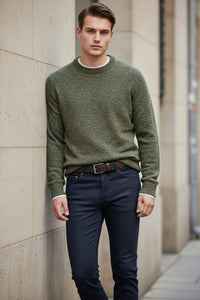 MAC MEN'S ARNE PIPE CASHMERE DENIM JEAN - INDIGO BLUE