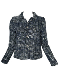 SAND COPENHAGEN TWEED JACKET - BLUE MIX