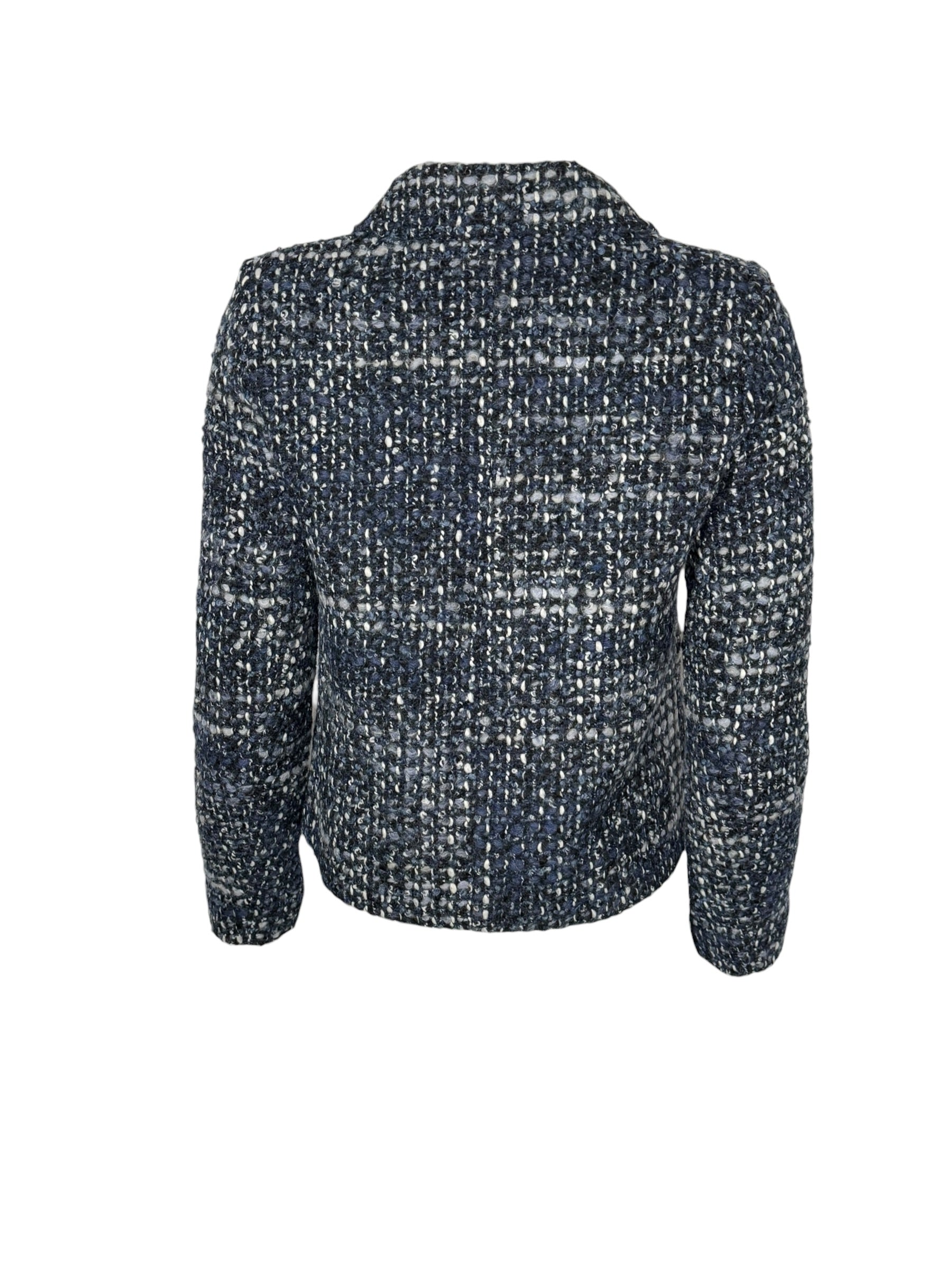 SAND COPENHAGEN TWEED JACKET - BLUE MIX