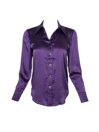 SAND COPENHAGEN STRETCH SILK TOP - ORCHID