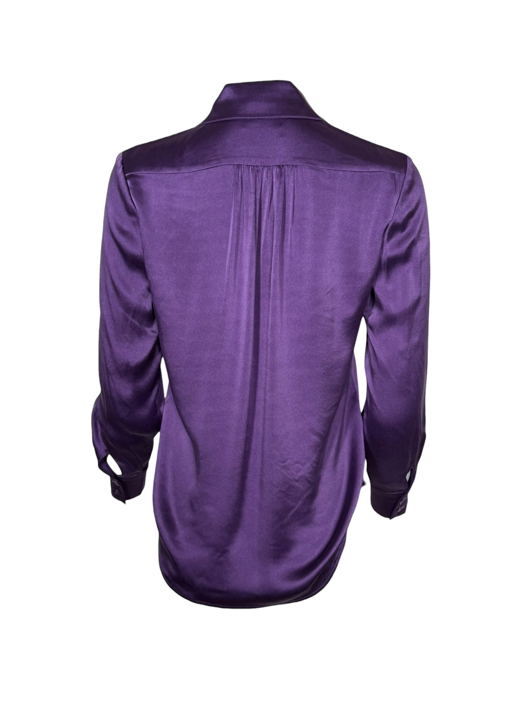 SAND COPENHAGEN STRETCH SILK TOP - ORCHID